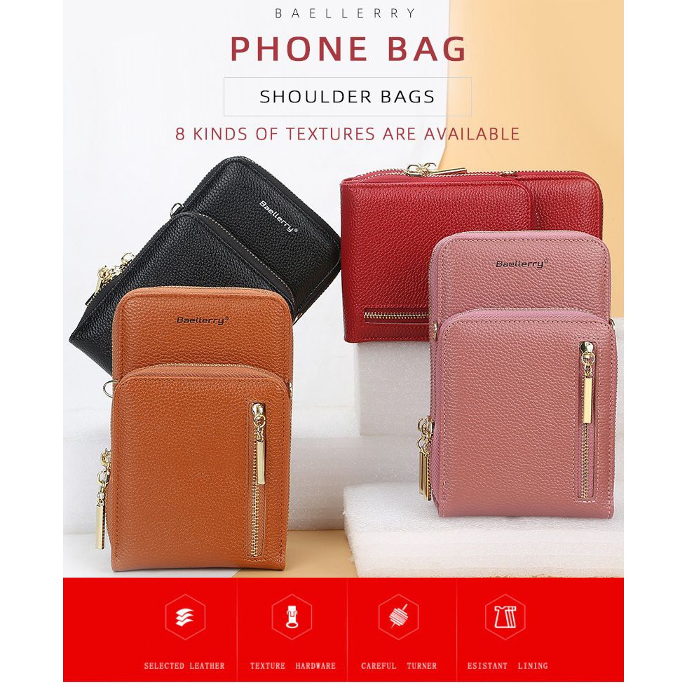 BAELLERRY N0110 Tas Selempang Wanita Bahan Kulit PU Leather Premium WATCHKITE WKOS