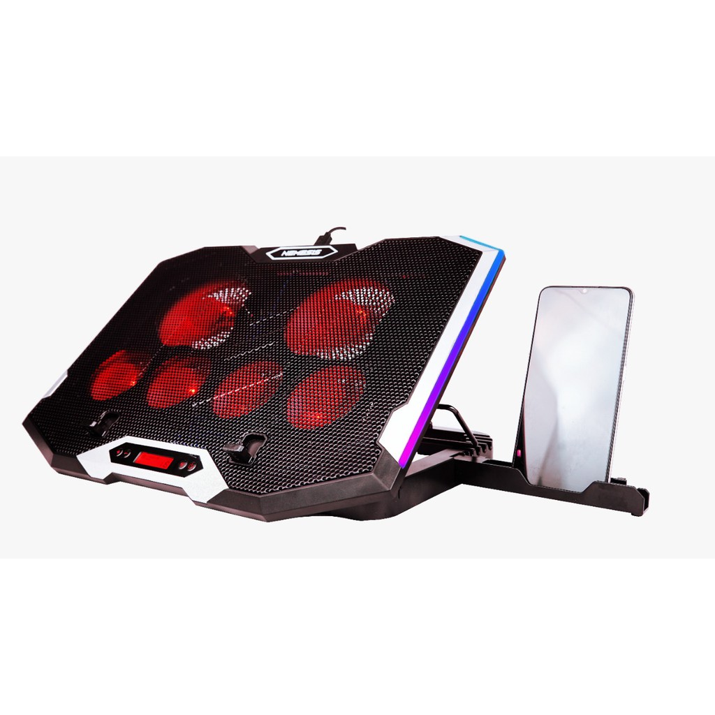 Cooling pad laptop Nyk X-5 Kingfisher 6 fan RGB - Pendingin laptop nyk X5 - Cooler fan nyk x-5