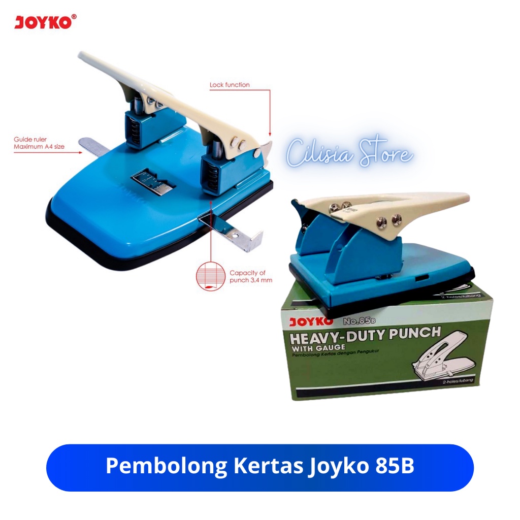 

Pembolong Kertas Besar Joyko 2 Lubang 85B / Perforator Joyko 85B