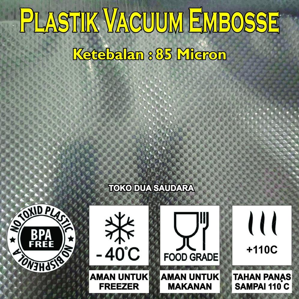 

17X25 Plastic Vacuum Bag Emboss 50Pcs / Plastik Vakum Sealer / Plastik Vakum Makanan / Vacuum Sealer