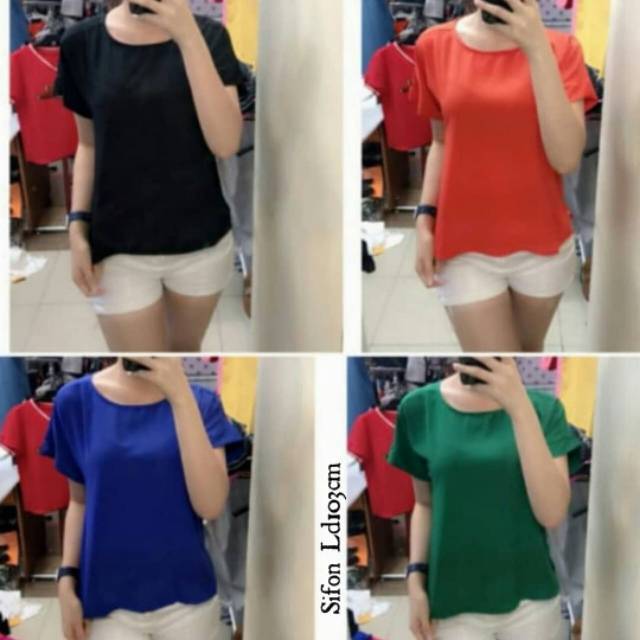 Blouse sifon fashion import 55431