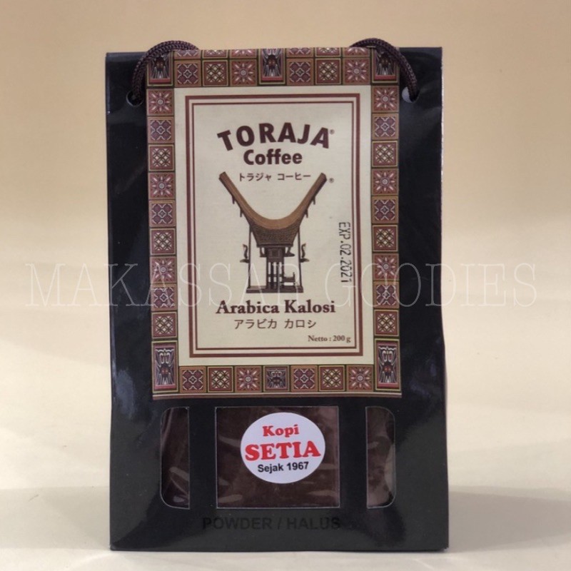 

Kopi Setia Toraja Arabica Kalosi Premium 100gr