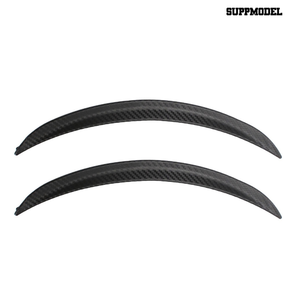 2pcs Strip Pelindung Fender Lengkung 32.5cm Bahan Carbon Fiber Untuk Mobil