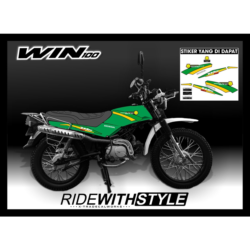 Striping Honda win 100 Dinas Pertanian