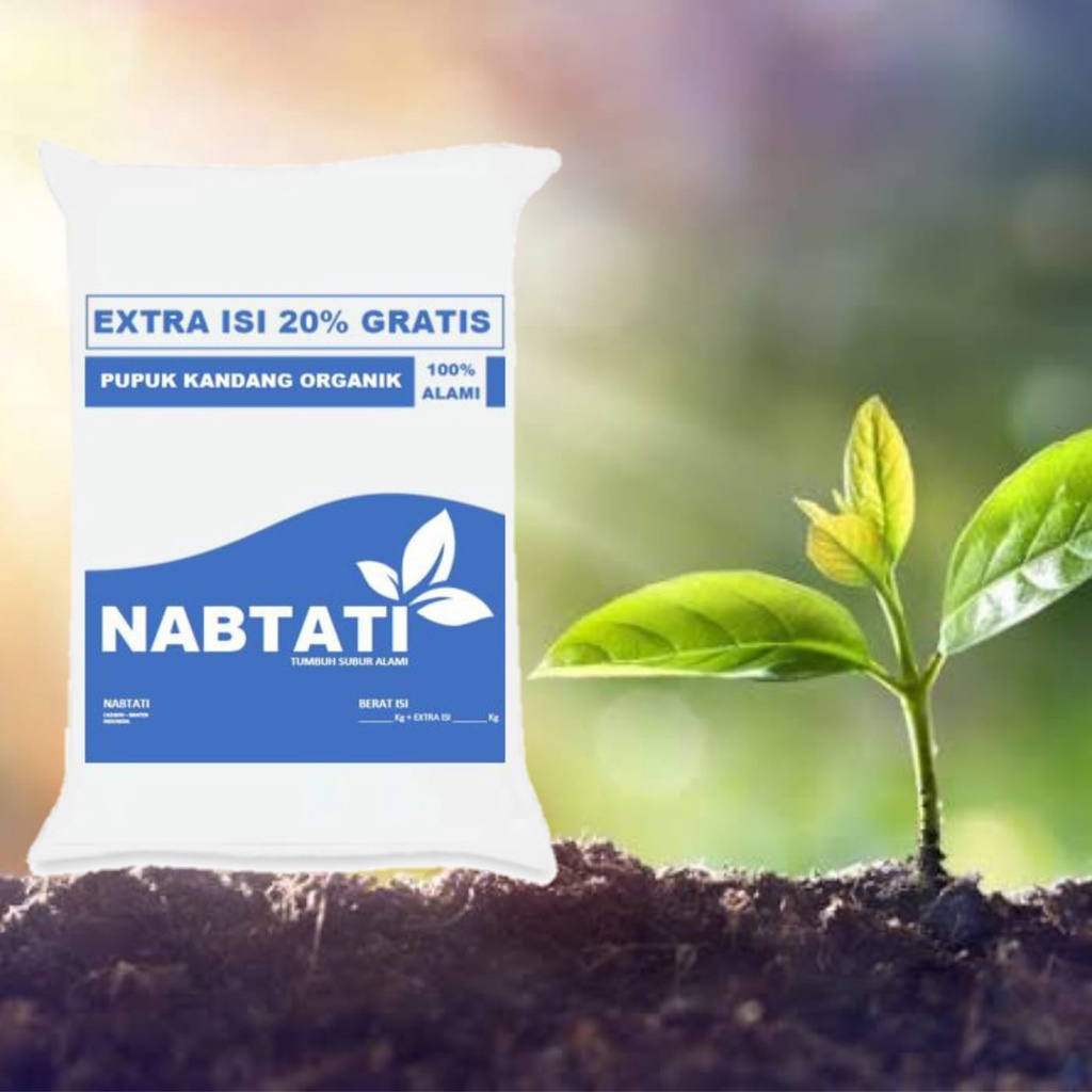 Pupuk Kandang NABTATI 5 Kg (Gratis extra isi 20%)