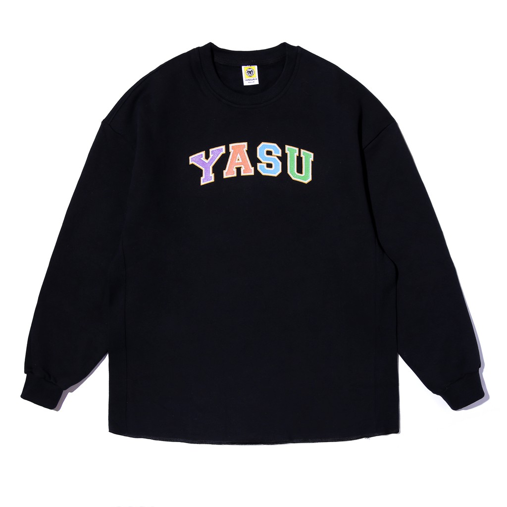 Yamasurih - Crewneck Hitam &quot;Yasu College&quot; Sweater