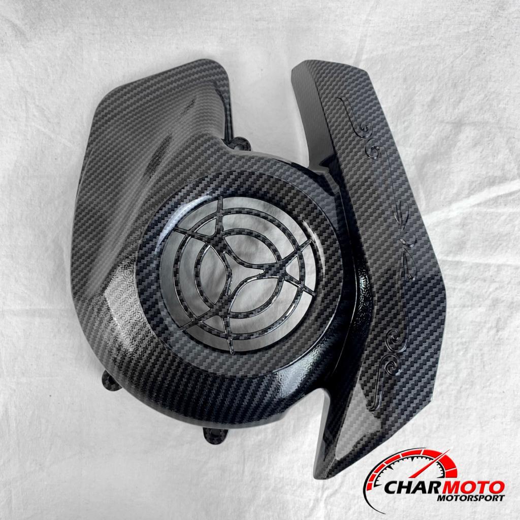 Tutup Radiator Fazzio Karbon Nemo / Cover Radiator Carbon Original PNP - Charmoto