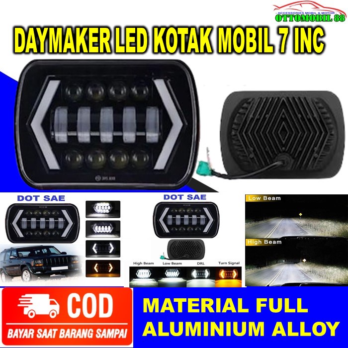 Lampu Lapu Led Tembak Sorot Utama Sen Sein Foglamp Fog Lamp Depan Cree Running Ranning Daymaker Deme