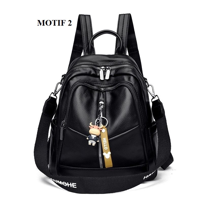 LX806305 Tas RANSEL Wanita Polos Simpel Bisa Selempang terbaru 1kg bisa 2 tas supplier tas import EL 6305