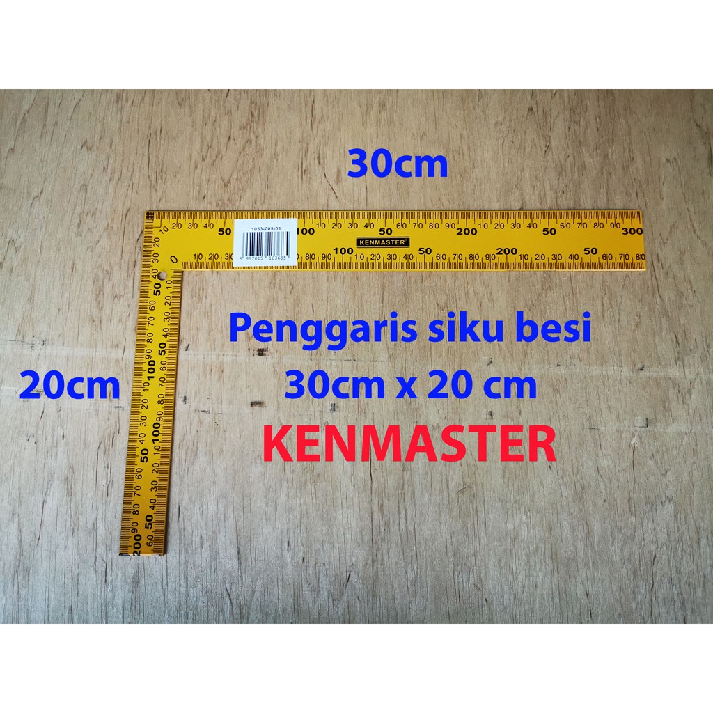 penggaris siku besi 30cm x 20cm besi tebal besi siku KENMASTER