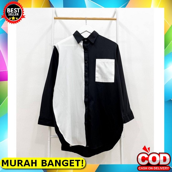 Baju Atasan Casual Blouse Jumbo Kaos Import Wanita Muslim Lengan Panjang Ld 120 Terbaru Vespa Cod - 
