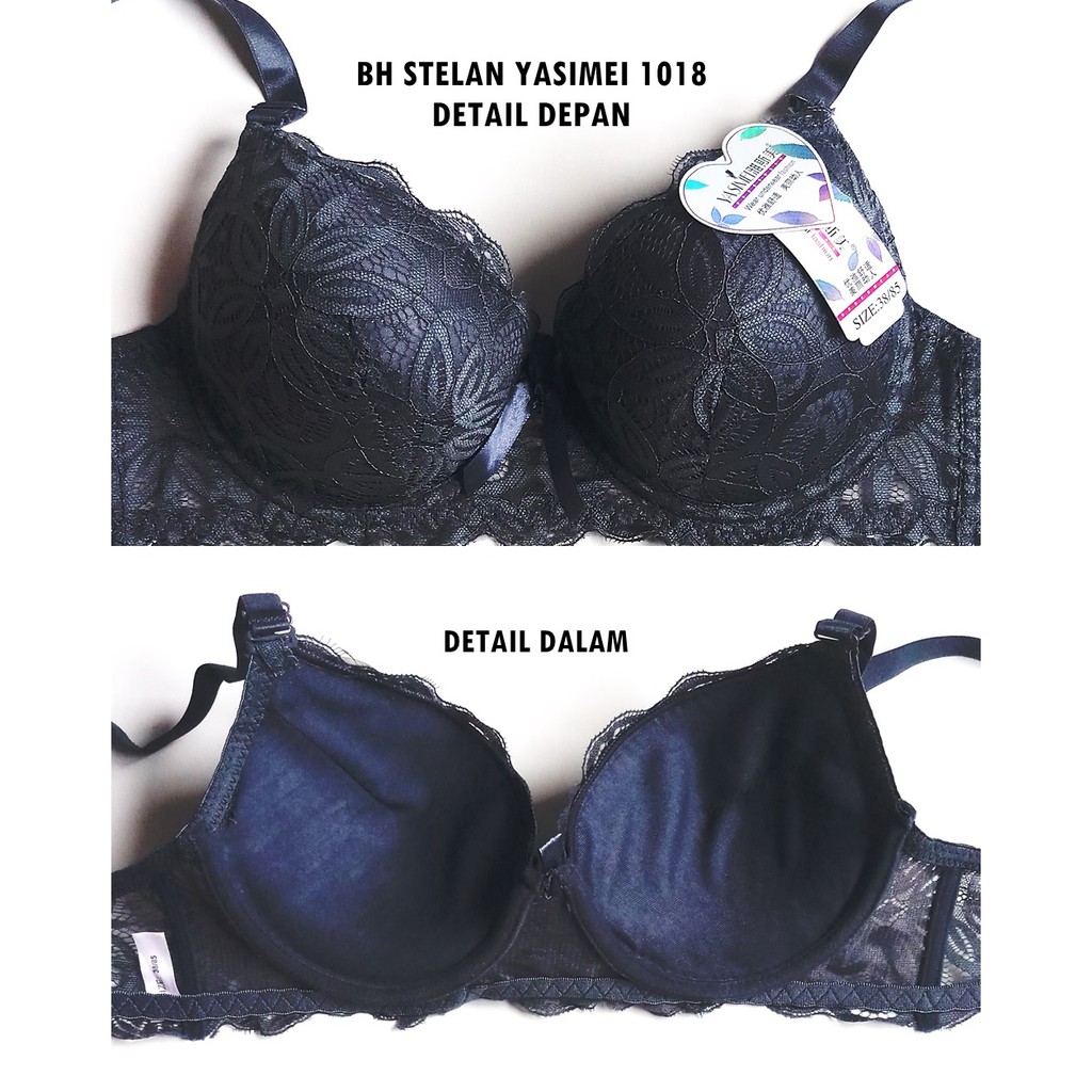 STELAN 2111 2073 (BH uk 36-42 + Celana Dalam) Brukat / STELAN BH Kawat / Bra Busa Tebal