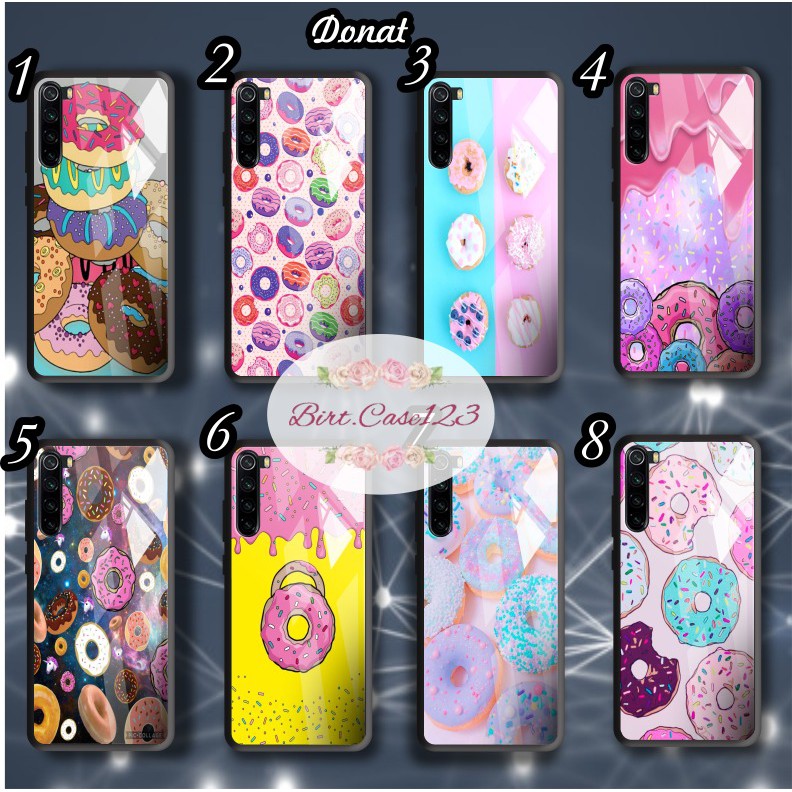 back case glass Donat Iphone 6 6s 6+ 6s+ 7 7s 7+ 8 8+ Se 2020 X Xs Xr 11 12 Mini Pro Max BC5328