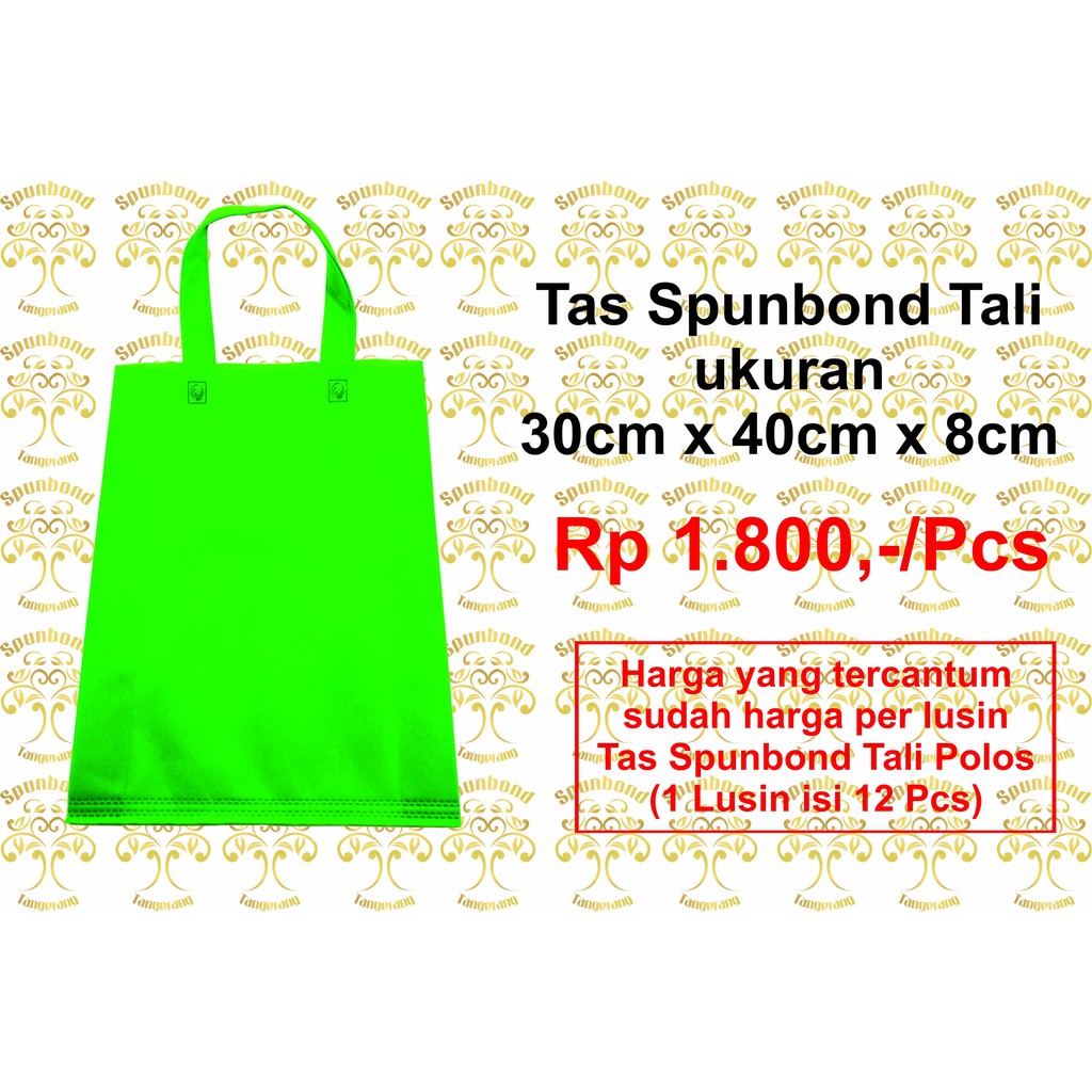 

Tas Spunbond Tali 30x40x8cm / Goodie Bag Spunbond