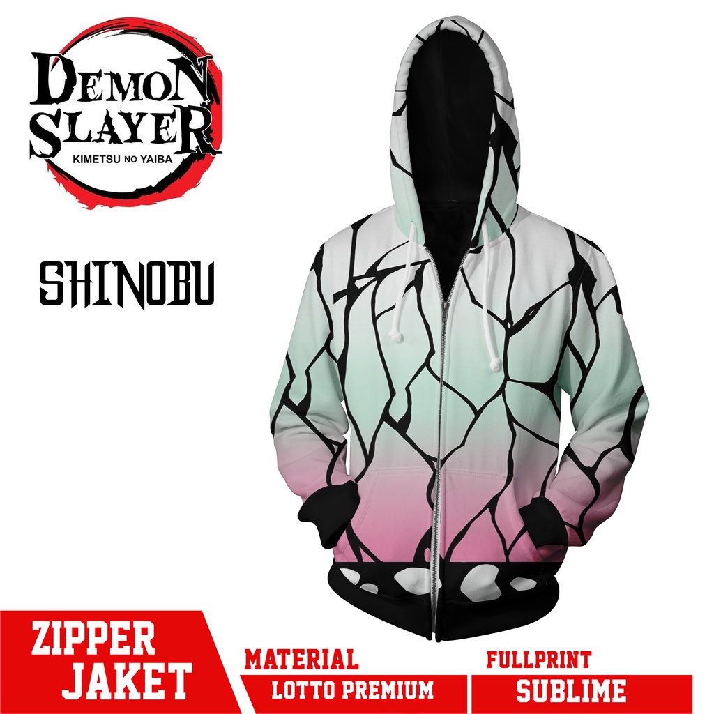 ZIPPER JACKET SHINOBU KOCHO DEMON SLAYER FULLPRINT BEST QUALITY