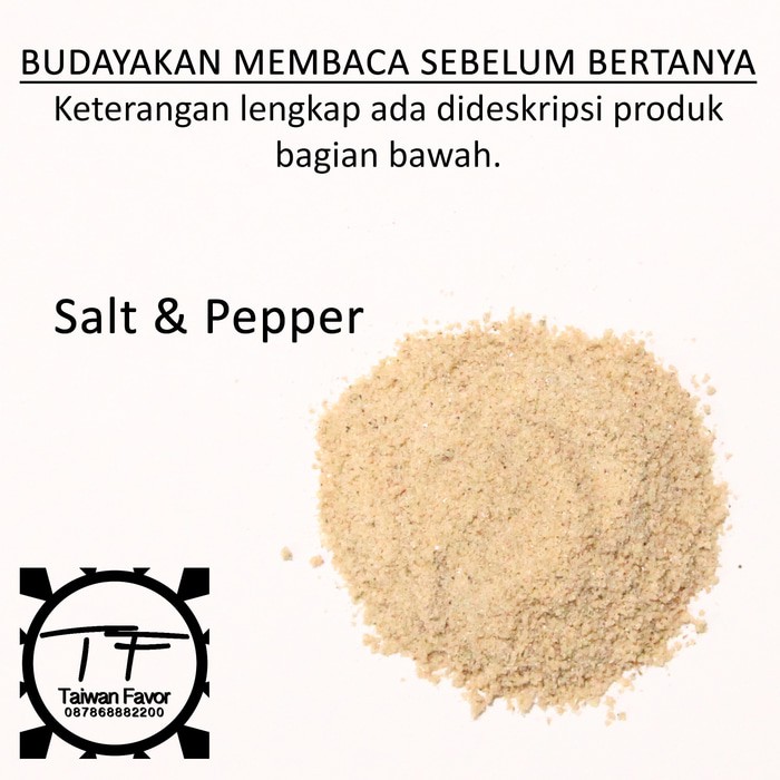 

TERMURAH 100GR SALT & PEPPER BUMBU TABUR SHIHLIN !!!!!!