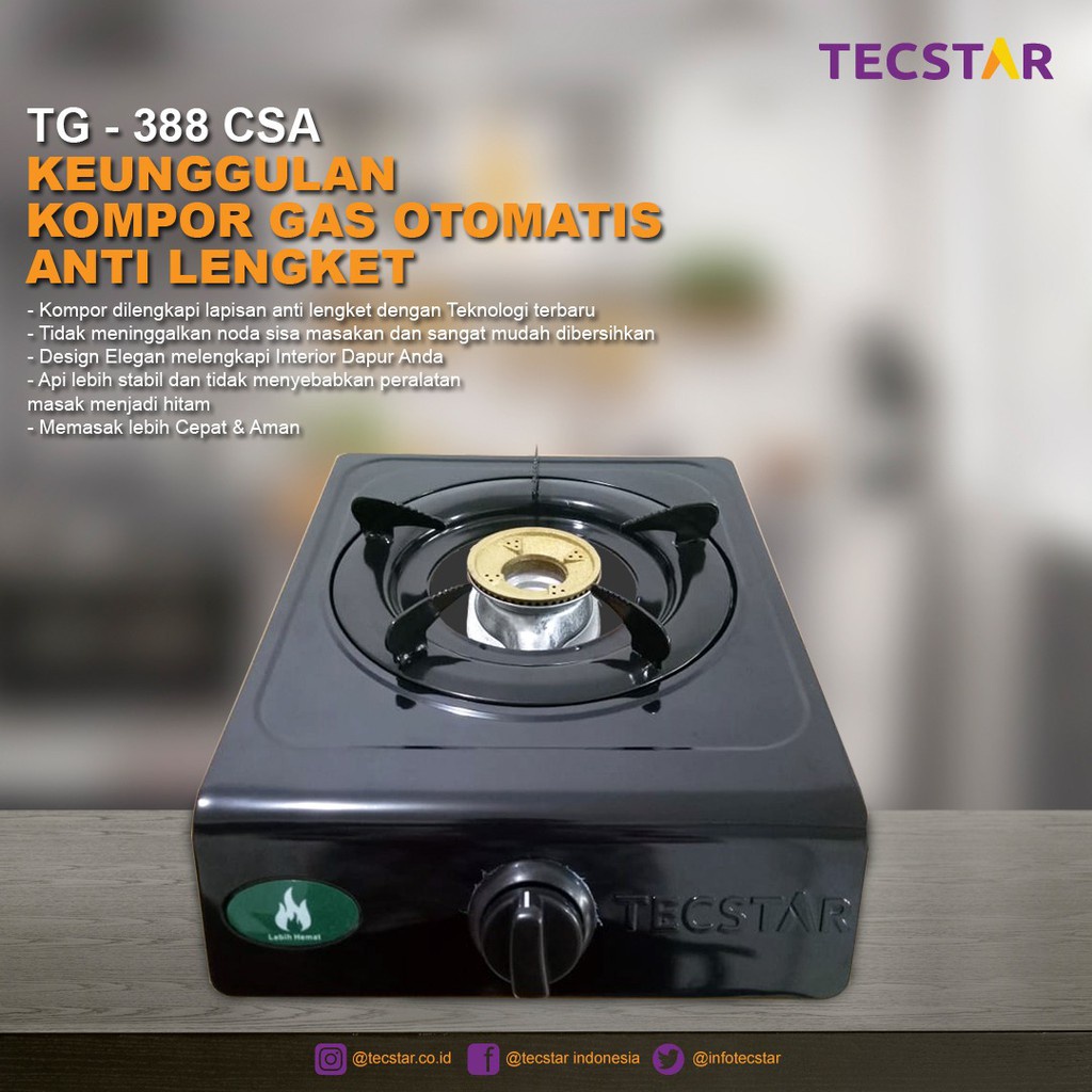 FM - Kompor Gas 1 Tungku Kompor Gas Tecstar 388 CSA