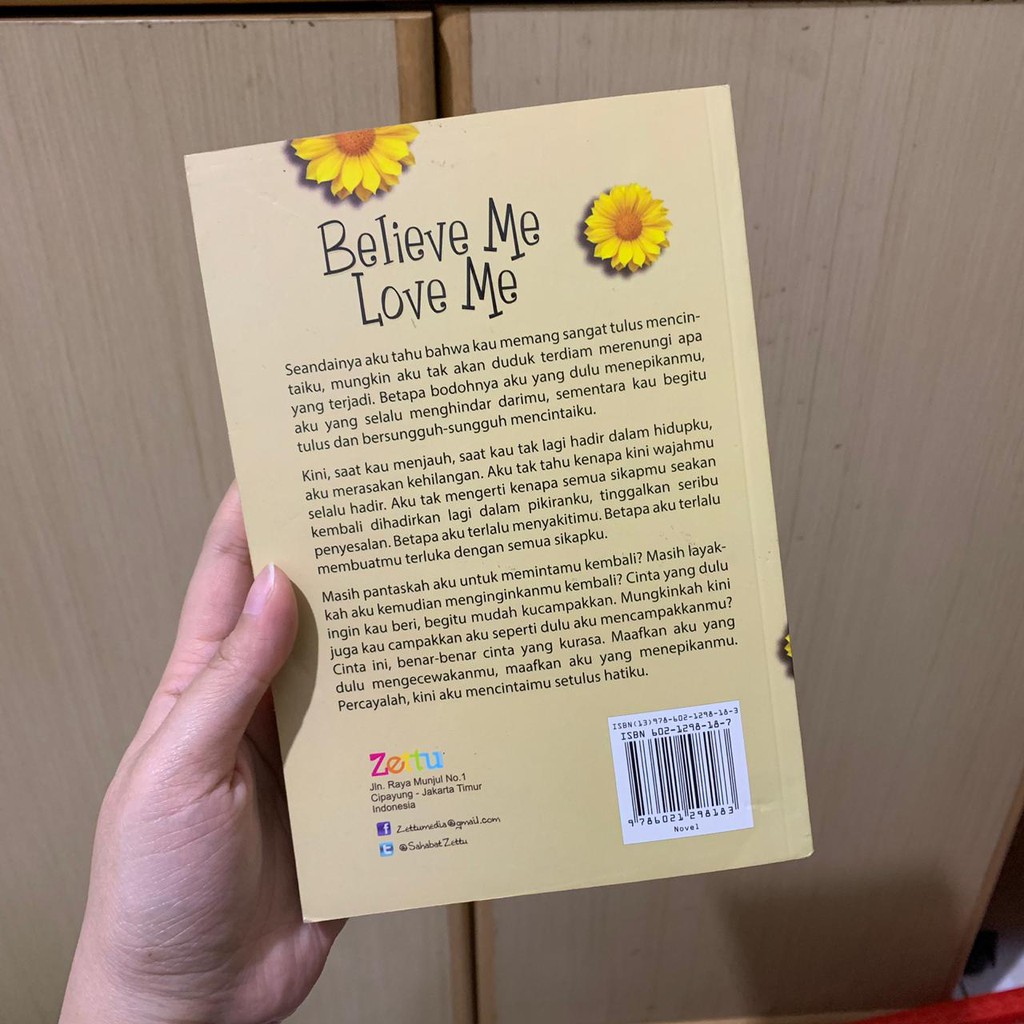 Novel Believe Me Love Me By Asriani Shopee Indonesia