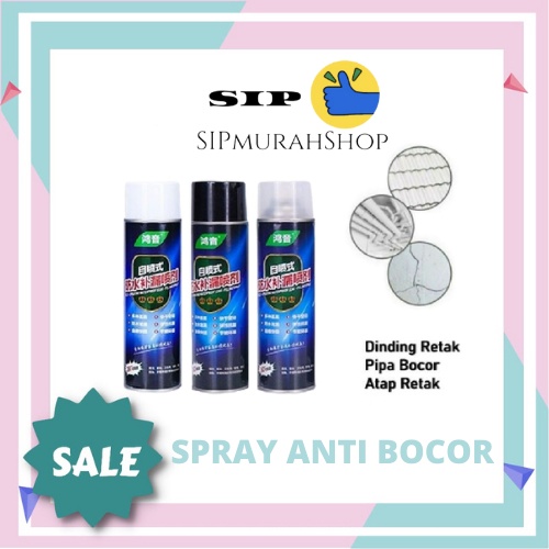 Original Spray Anti Bocor Waterproof Pelapis Dinding Tembok Atap Plafon Cat Semprot Tahan Air LeakProof 700ML Spray Anti Bocor Tahan Air 700ml Spray Seal Waterproof Lem Penambal Atap Dinding Bocor / Spray ajaib anti bocor 700ml