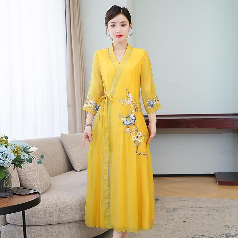 Love the original Chinese spring clothes, new design sense, minority Zen, Retro Tea clothes, foreign