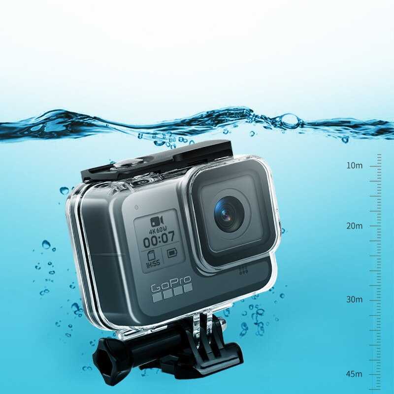 (BISA COD) FTIHSHPNEELU Underwater Waterproof Case 60m for GoPro Hero 8 - NEE-801