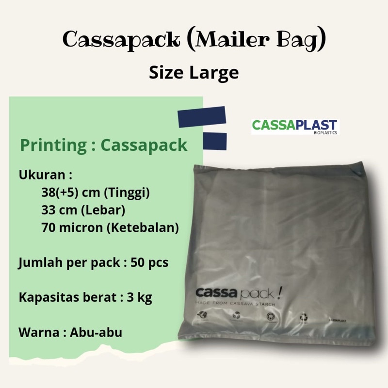 

RB Kantong singkong Mailer Bag CASSAPACK LARGE