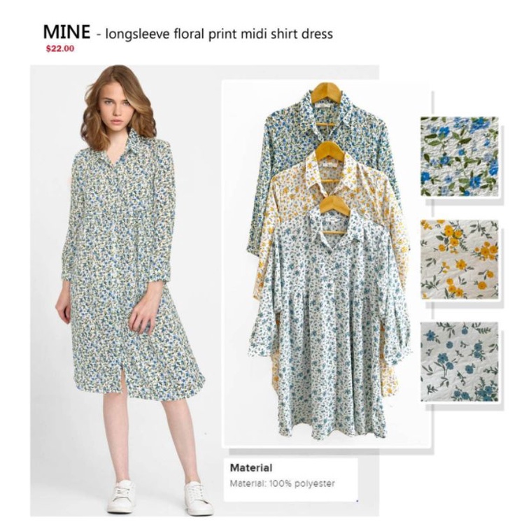 MINE button down shirt dress