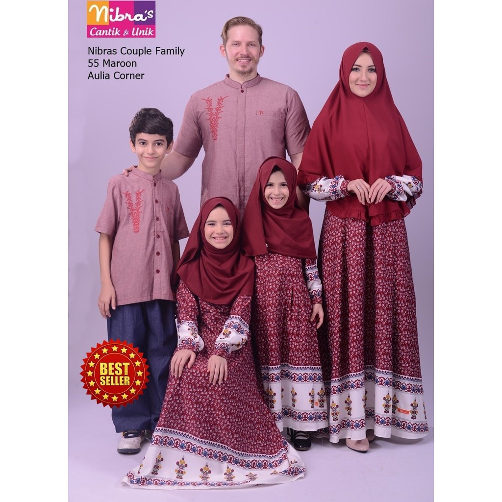 Baju Lebaran Model Gamis Seragam Keluarga
