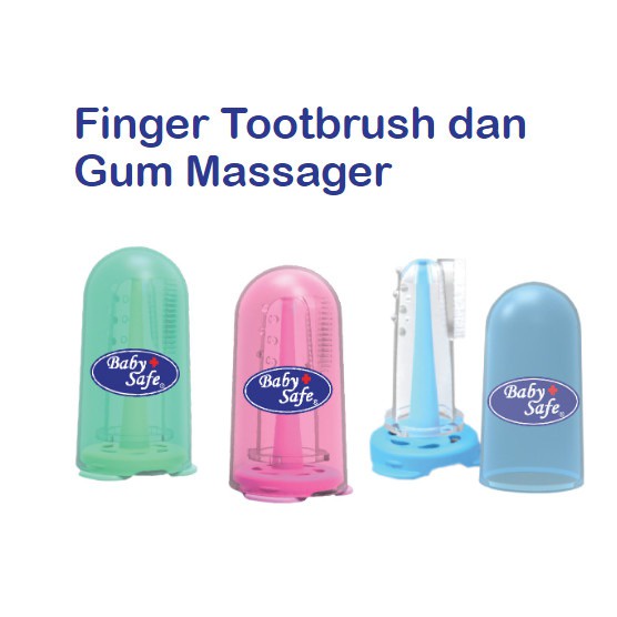 BabySafe - Silicone Finger Toothbrush TB001 &amp; TB002