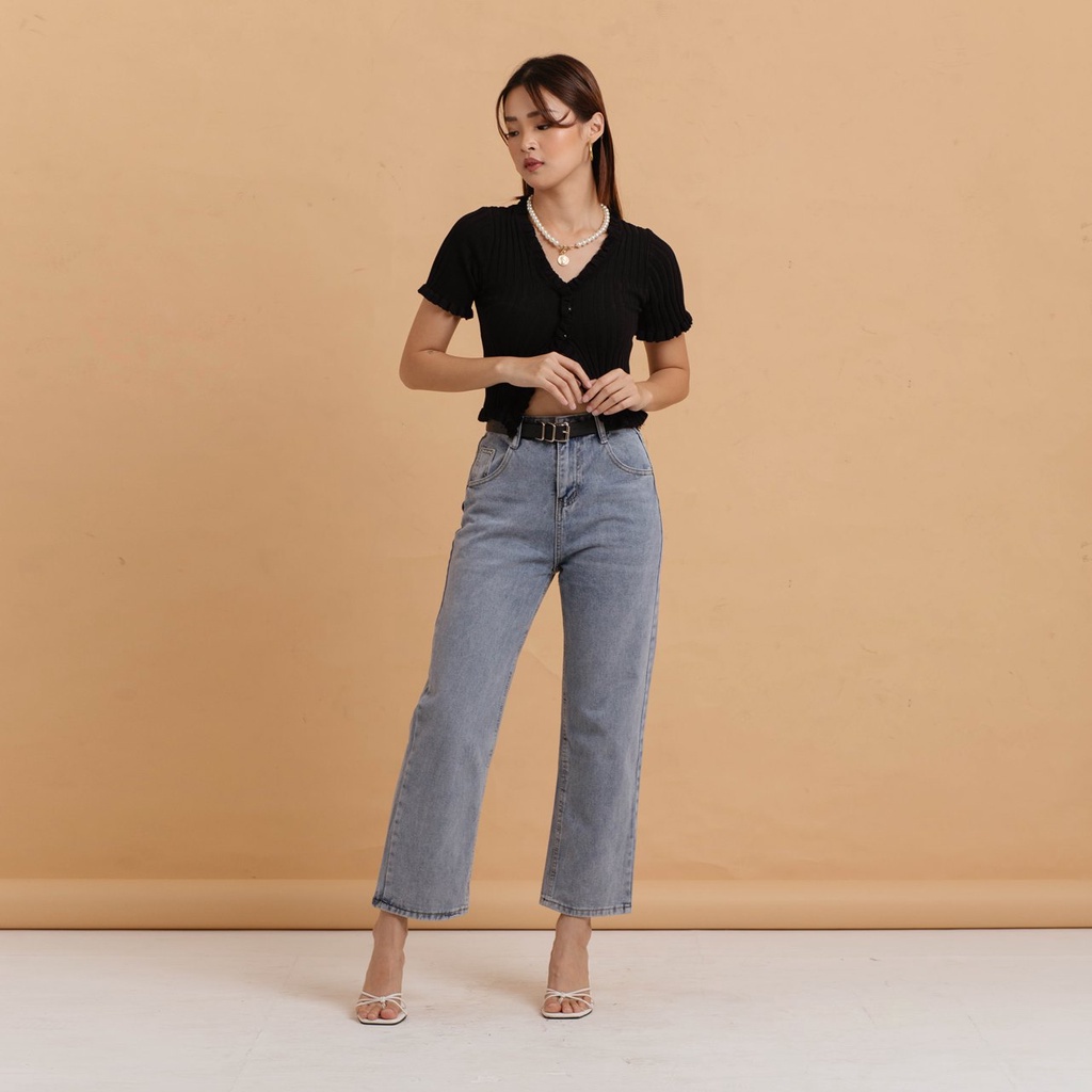 VIERLIN - Jeans 1335 - HIGHWAIST KULOT JEANS