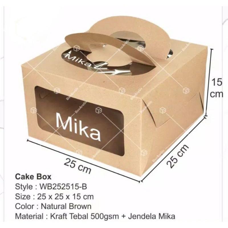 

Box Kue, Dus Kotak, Cake Packaging, Kemasan Bolu Window Jendela