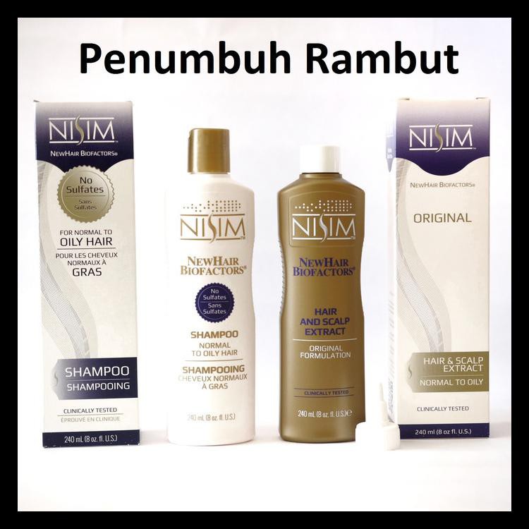 Shampoo Nisim Biofactors + Hair Tonic Nisim Biofactors Normal Minyak