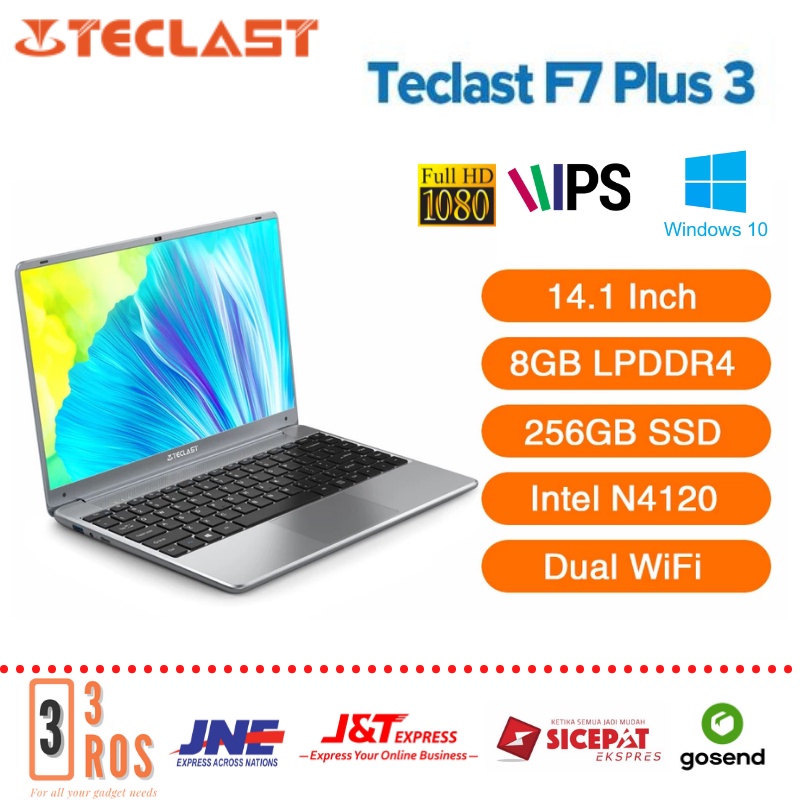 Laptop Teclast F7 Plus 3 Ram 8 GB SSD 256 GB intel 14" FullHD IPS