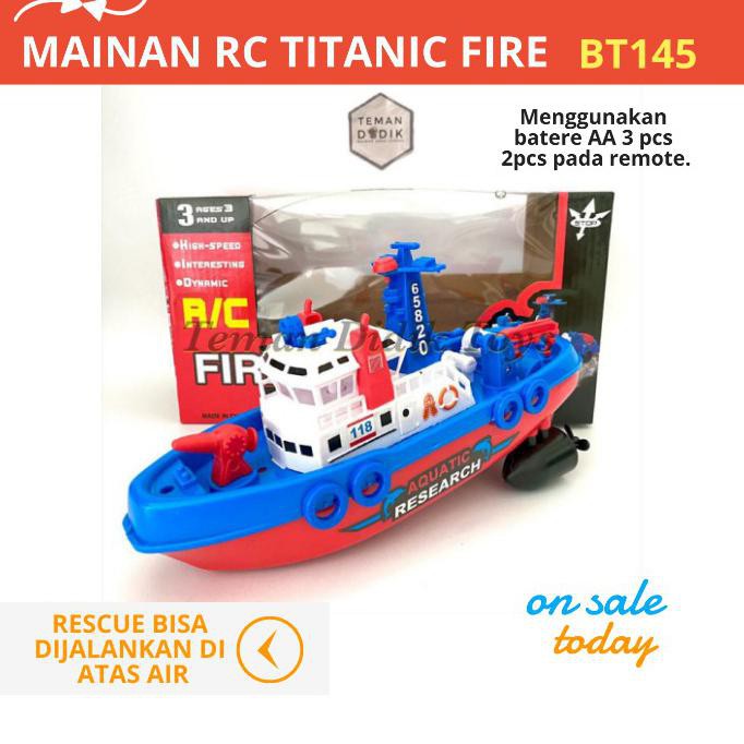 ( BISA COD ) Mainan Anak Laki Laki RC Kapal Perang Remote Control Mobil Mobilan Boat Titanic Laki2