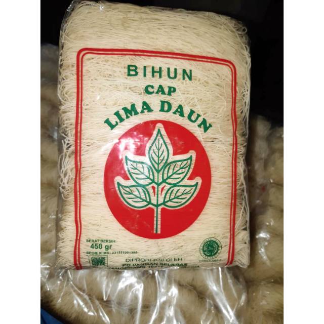 

BIHUN LIMA DAUN 450 GRAM