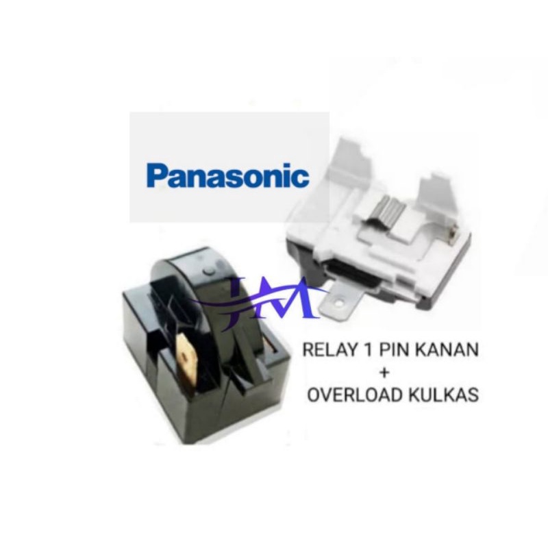Relay ptc overload kulkas Panasonic 1 pintu