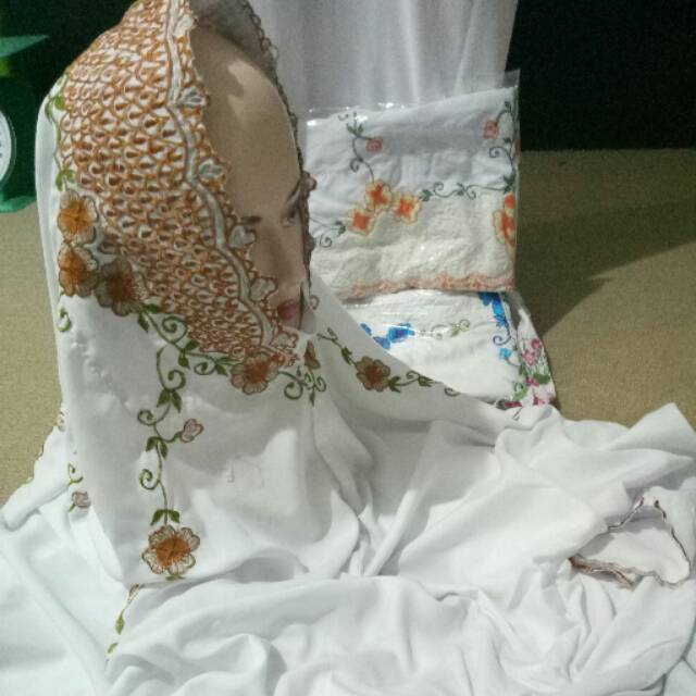 MTP2020 Mukena/Rukuh Terusan Polino Bordir .