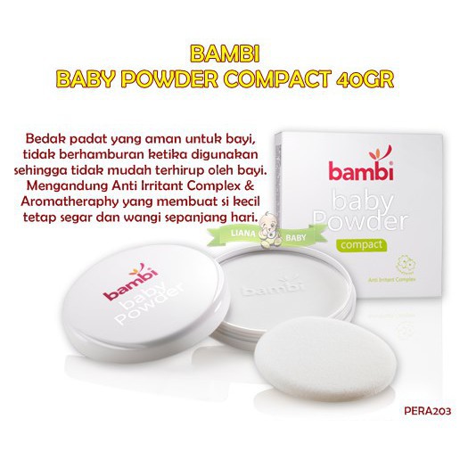 *FRAULEINCO* Bambi Baby Compact Powder Full Case / Bambi bedak padat / Bambi bedak tabur / Bambi bedak bayi