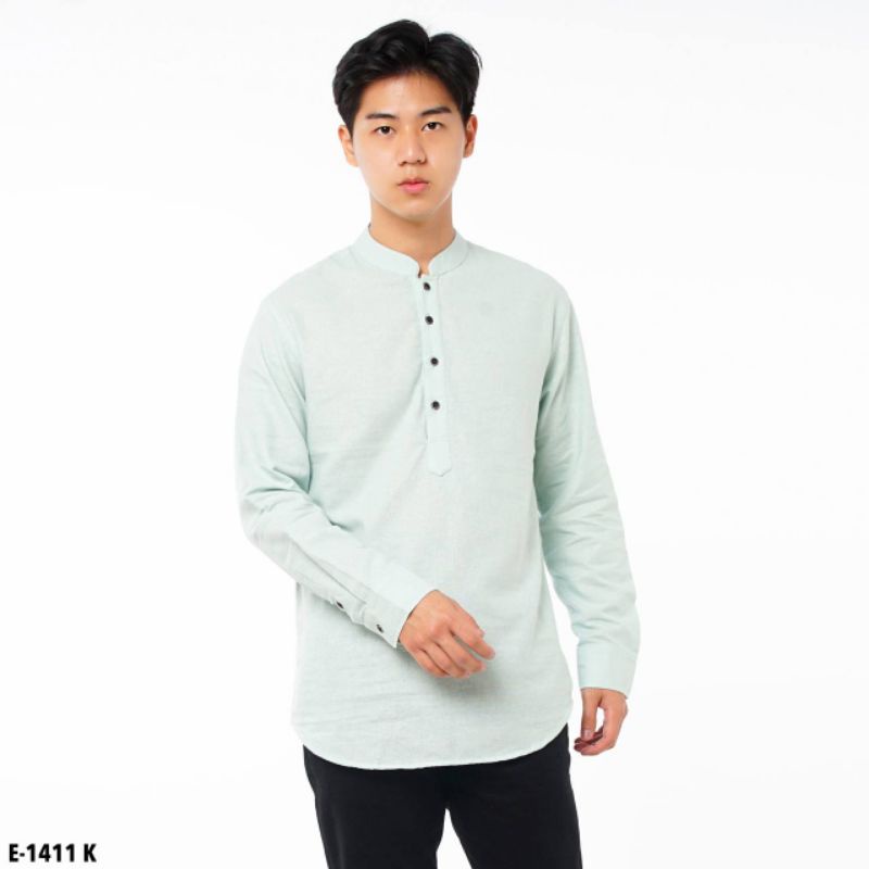 Kemeja koko Pria Lengan PANJANG SHANGHAI MINT GREEN