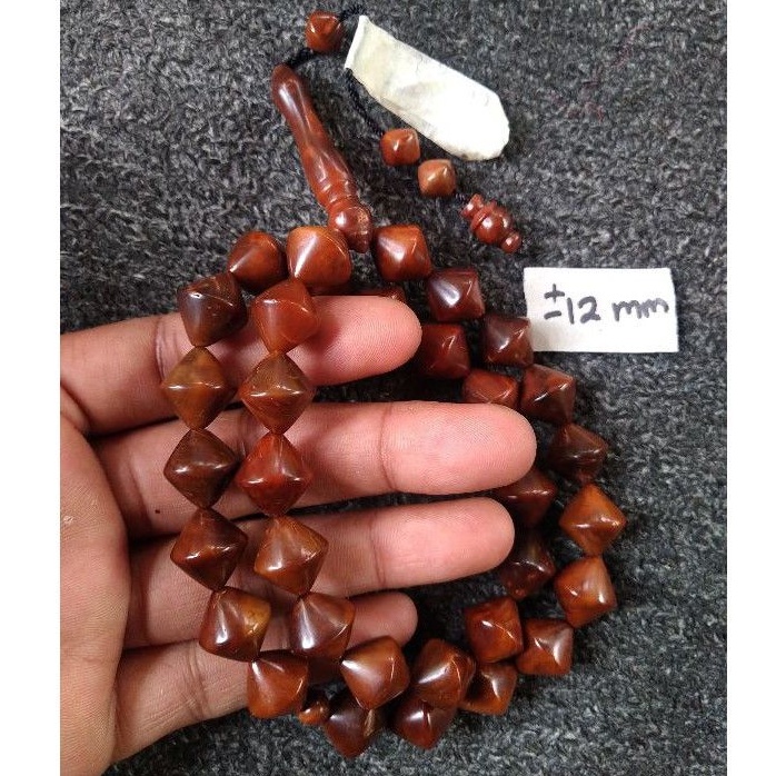 tasbih kokka wajik  ± 12 mm ( 12mm ) 33 butir