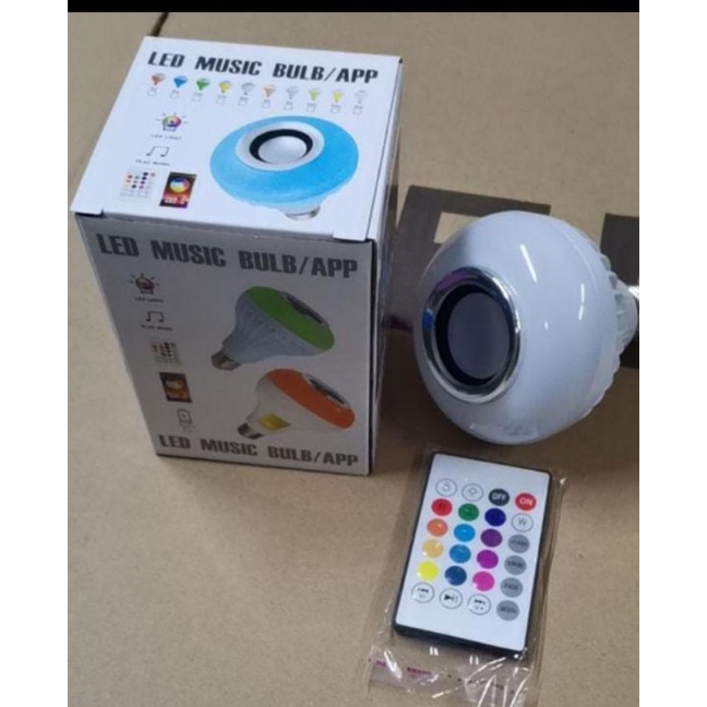 Lampu speaker bluetooth dengan remote