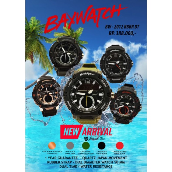 Jam Tangan Baywatch 2012 RBBR DT