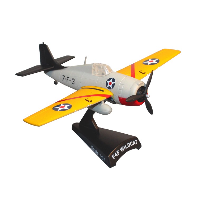 Diecast Pesawat Postage Stamp Planes 1/87 F-4 WILDCAT - "VF-7"