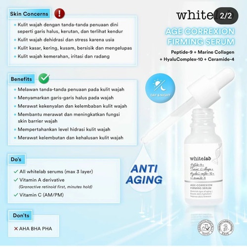 Whitelab Age-Correction Firming Serum 20ml