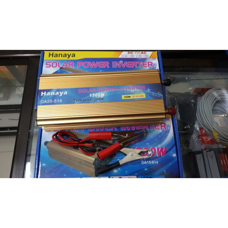 POWER INVERTER 1500 WATT HANAYA / INVERTER HANAYA 1500 WATT +BISA USB