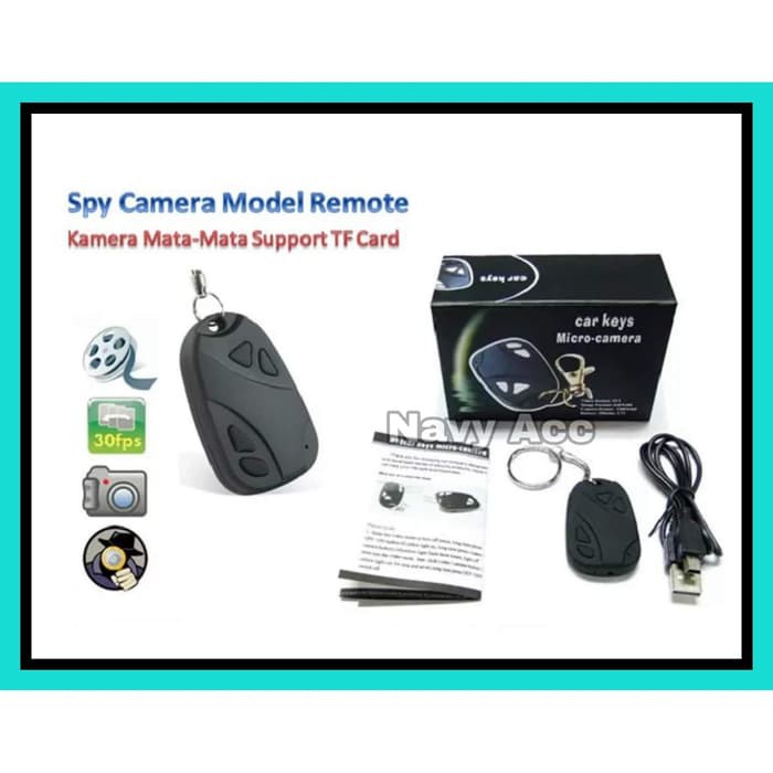 Spy Camera Mini Gantungan Kunci Mobil - Car Key Spy Camera