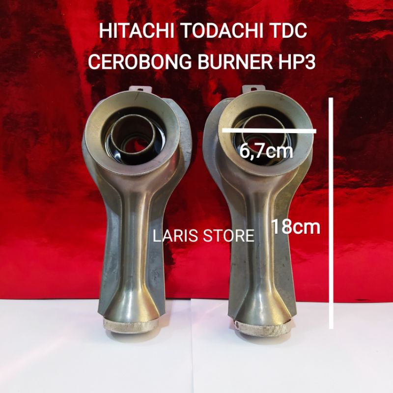 Cerobong Untuk Burner Kuningan HP3 Kompor Gas Hitachi Todachi TDC