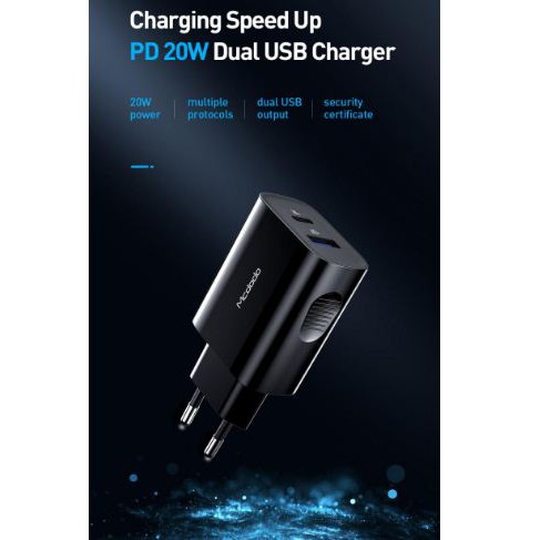 Mcdodo 20W PD Fast Charging Charger Dual Port Original CH-8411