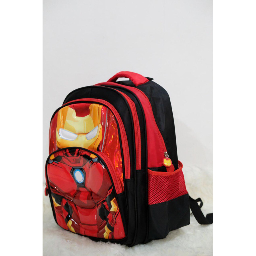 tas sekolah anak 3D SD super hero import