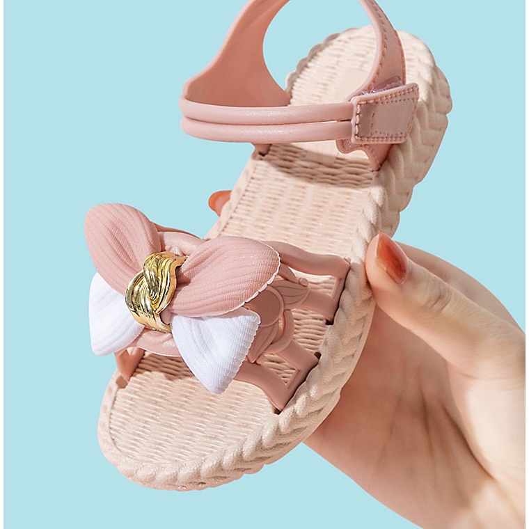 babyfit SALMOON sepatu karet anak perempuan dengan tali velcro strap import cyx-722